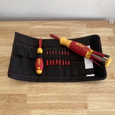 Wiha 2831/10 Handy Man Tool Set 16 Piece Screwdriver Bits Bag 