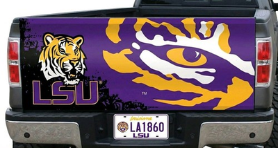 #ad LSU Tigers Tailgate Cover Baton Rouge Louisiana Stretch Fabric Fits All Trucks $24.99