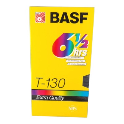 BASF Extra Quality T-130 VHS Video Tape 6-1/2 hours  New Sealed