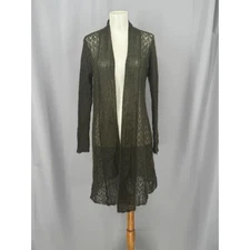 Eileen Fisher Cardigan Womens XS Mohair Wool Quiet Luxury Lagenlook Earthy Boho
