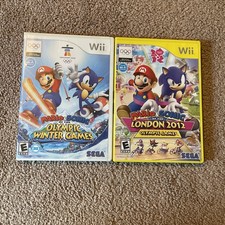 Lot Mario & Sonic at the London 2012 Olympic Games AND Winter Games Nintendo Wii