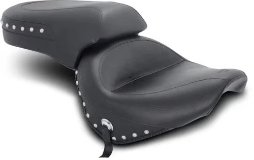 Mustang Wide Touring Asiento de una pieza - Tachonado Motocicleta Bicicleta de calle 75266 Foto 2 de 4