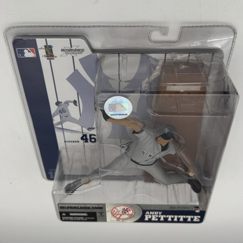 Seltene McFarlane Andy Pettitte Yankees grau Trikot Actionfigur Serie 10 Chase - Bild 6 von 9