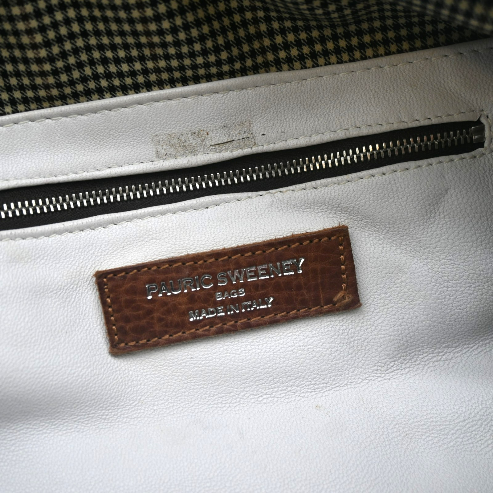 Pauric Sweeney White Python Leather Shoulder Bag - image 20