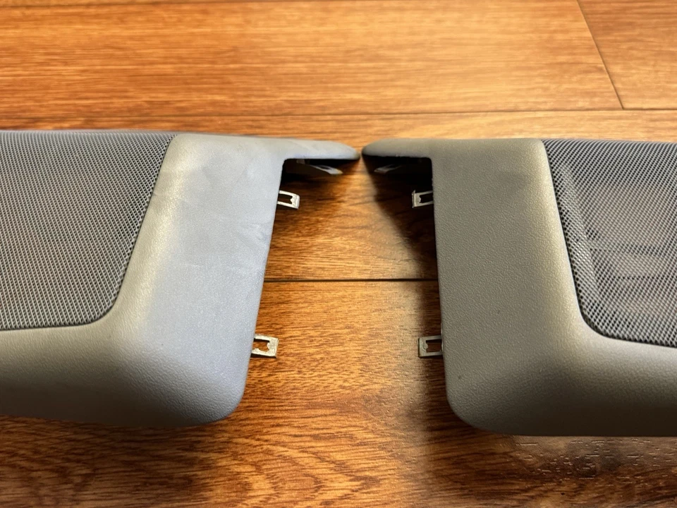 Par de cubiertas de altavoz de estante trasero gris L+R OEM 1986-1991 Mercedes-Benz C126 560SEC Foto 4 de 4