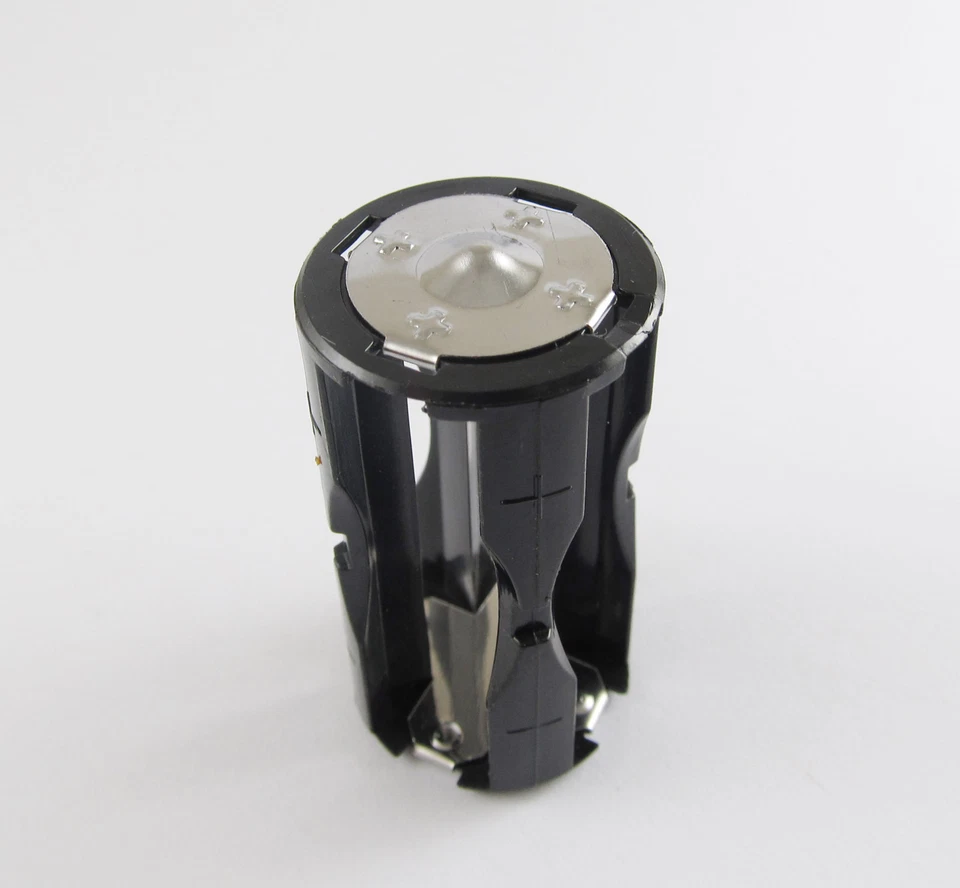 10x Black Parallel Adapter Battery Holder DC 1.5V Case Box Convert 4 AAA To 1 C - Image 3 of 4