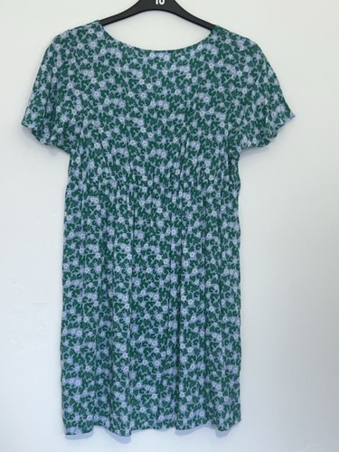 BNWT Primark Green Floral Viscose Dress Size 12 - Picture 14 of 18