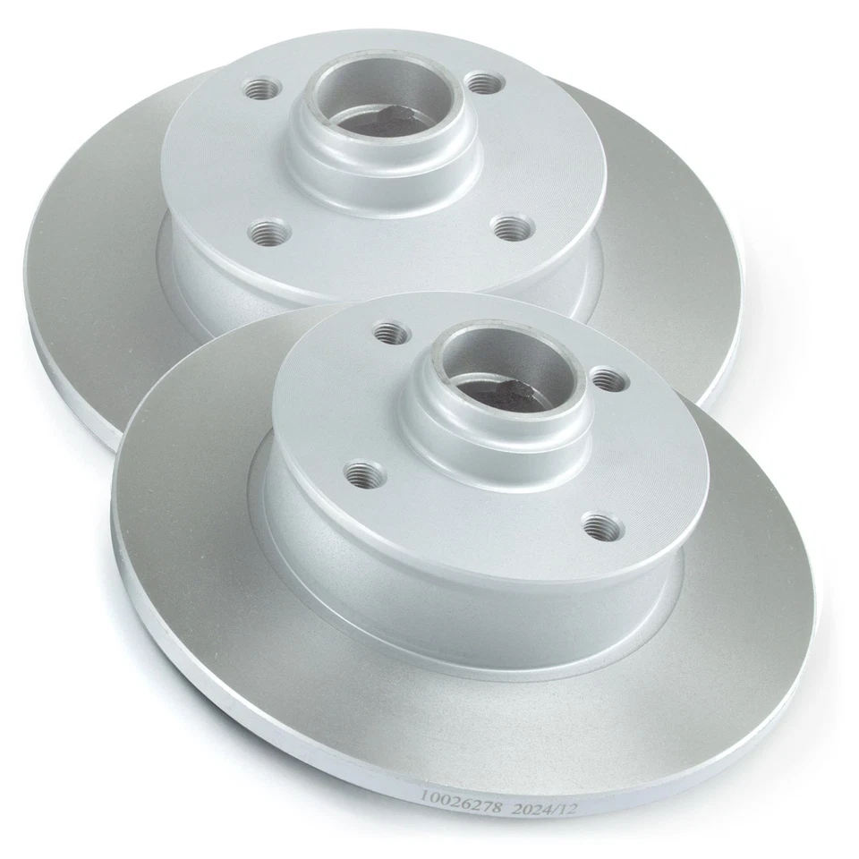 2x Rear Brake Disc 226mm Full For Seat Cordoba Ibiza VW Golf 2 3 4 Passat - Image 2 of 2