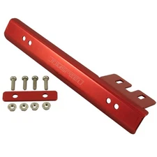 Universal Front Bumper License Plate Mount Bracket Relocator Holder Bar Red