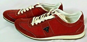 guess red shoes sneakers