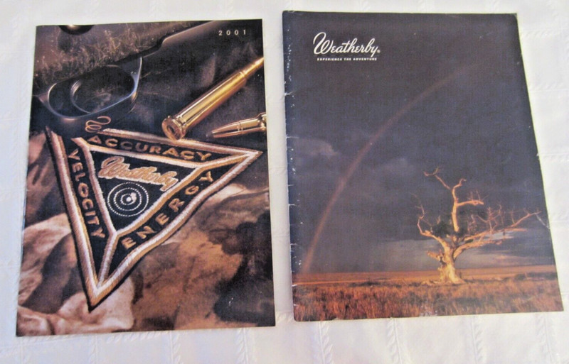 2 Weatherby Firearms Catalogs - 1976? and 2001
