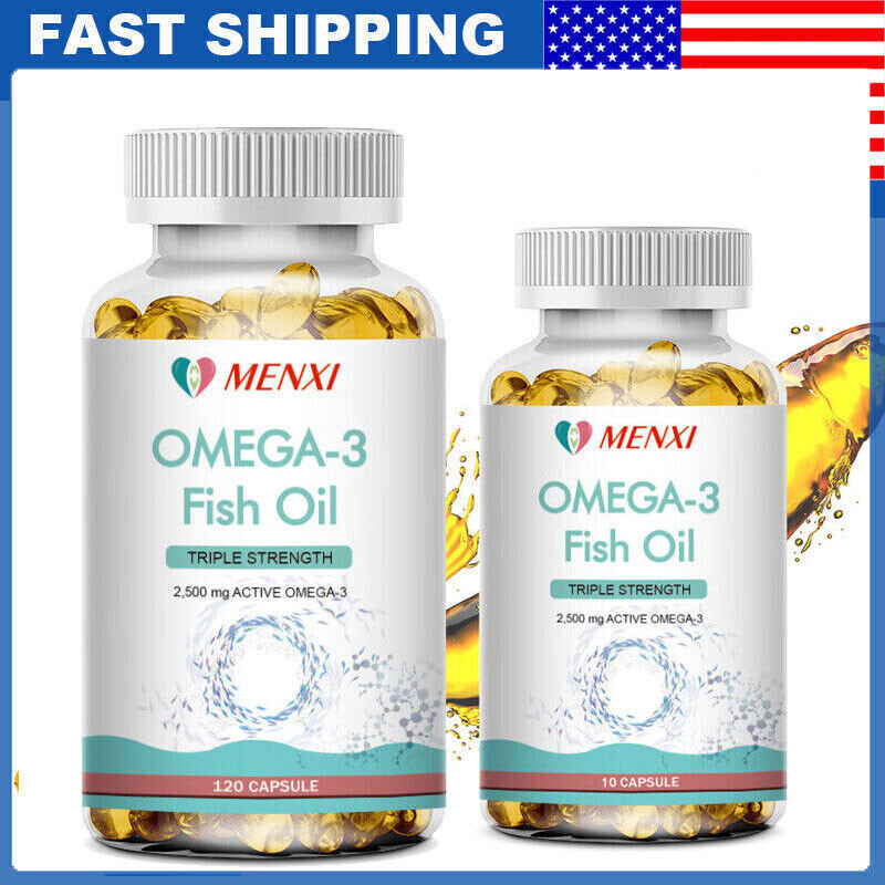 Omega 3 Fish Oil Capsules-Supports Heart Health, Boosts Immunity 10/120 Capsules