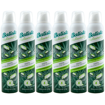 Batiste Trockenshampoo Kokosnussmilch & Hanf 6 x 200ml - vegan - pflanzenbasiert