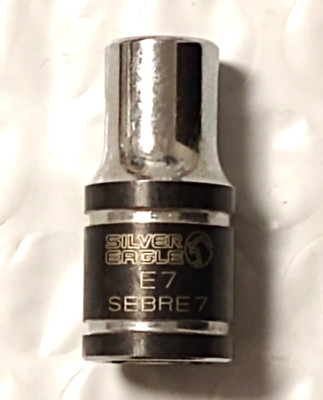 MATCO TOOLS ''SILVER EAGLE'' SEBRE7. 1/4'' DRIVE E7 INVERTED / RECESSED TORX SOCKET
