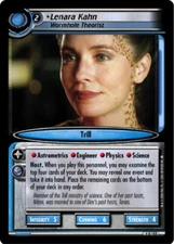 Star Trek 2E: Lenara Kahn, Wormhole Theorist [Ungraded] Necessary Evil STCCG Dec