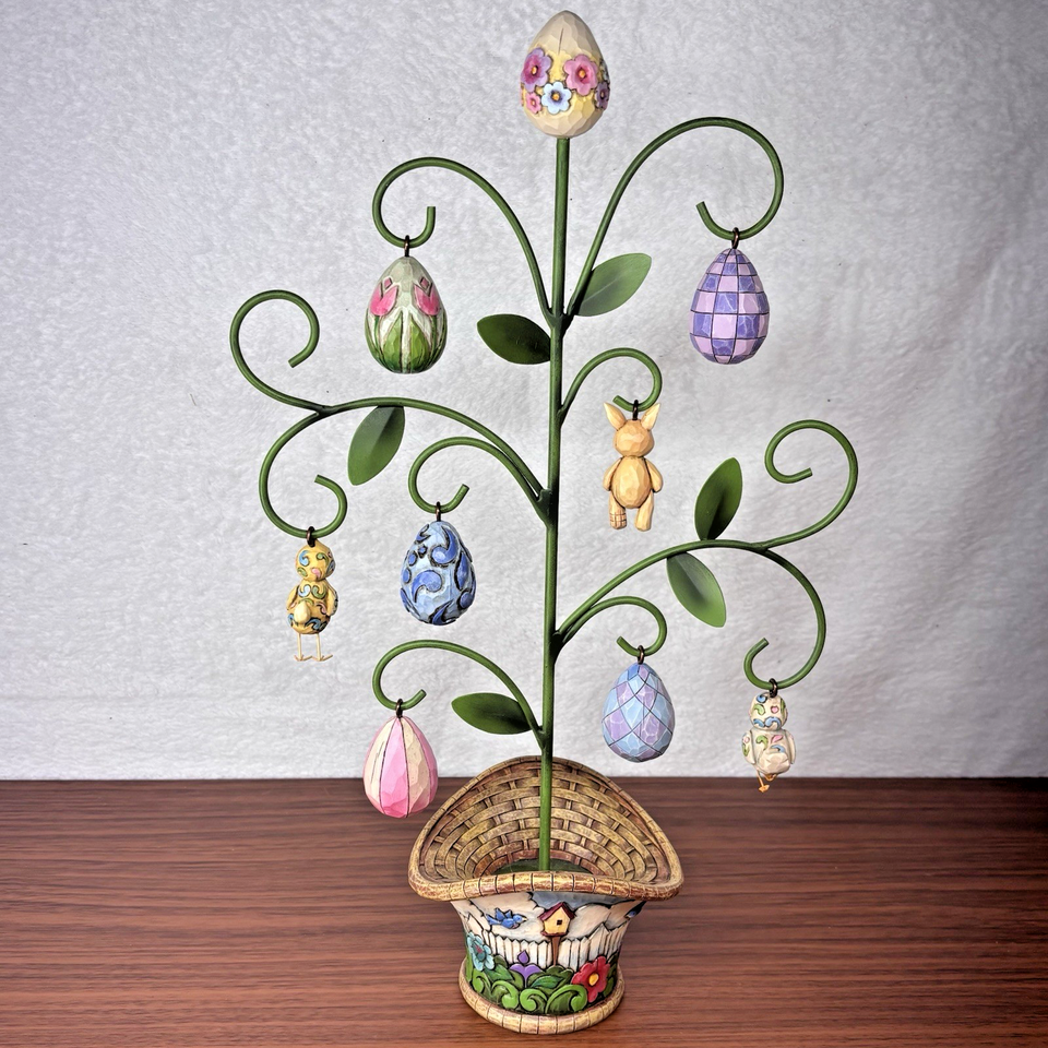 Jim Shore Spring Tree w Easter Ornaments 9 pc. Complete Set #4009306 ...