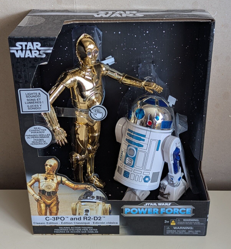 STAR WARS POWER FORCE: C-3PO and R2-D2 - Lights & Sounds Action Figure Set