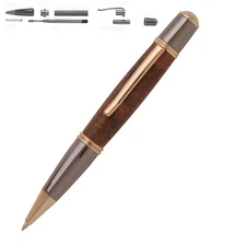 Gatsby Grande Pen Hardware Kit Chrome 24kt Gold Gunmetal Woodturning Lathe Wood