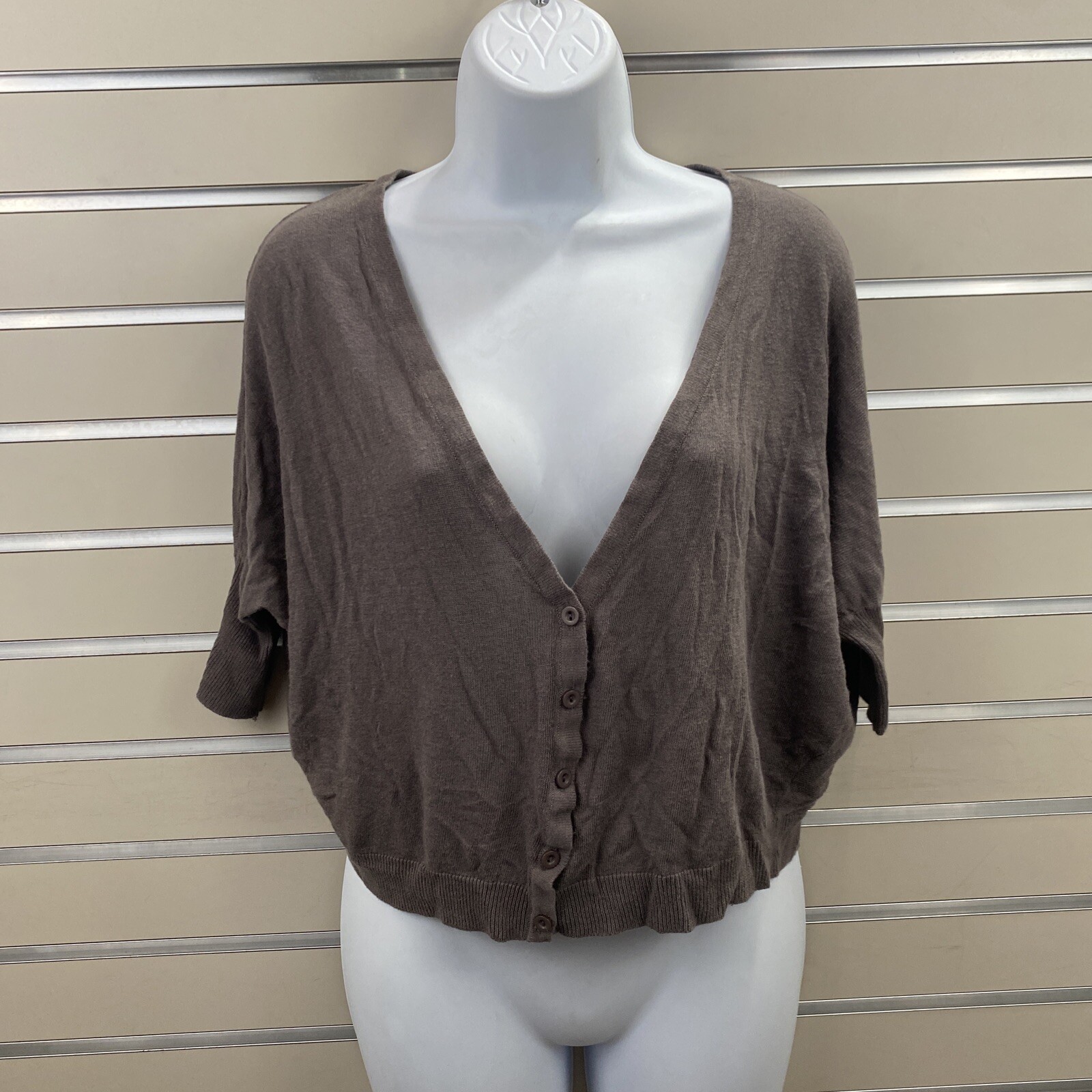 bar III Women's XS Taupe Rayon/ Linen 