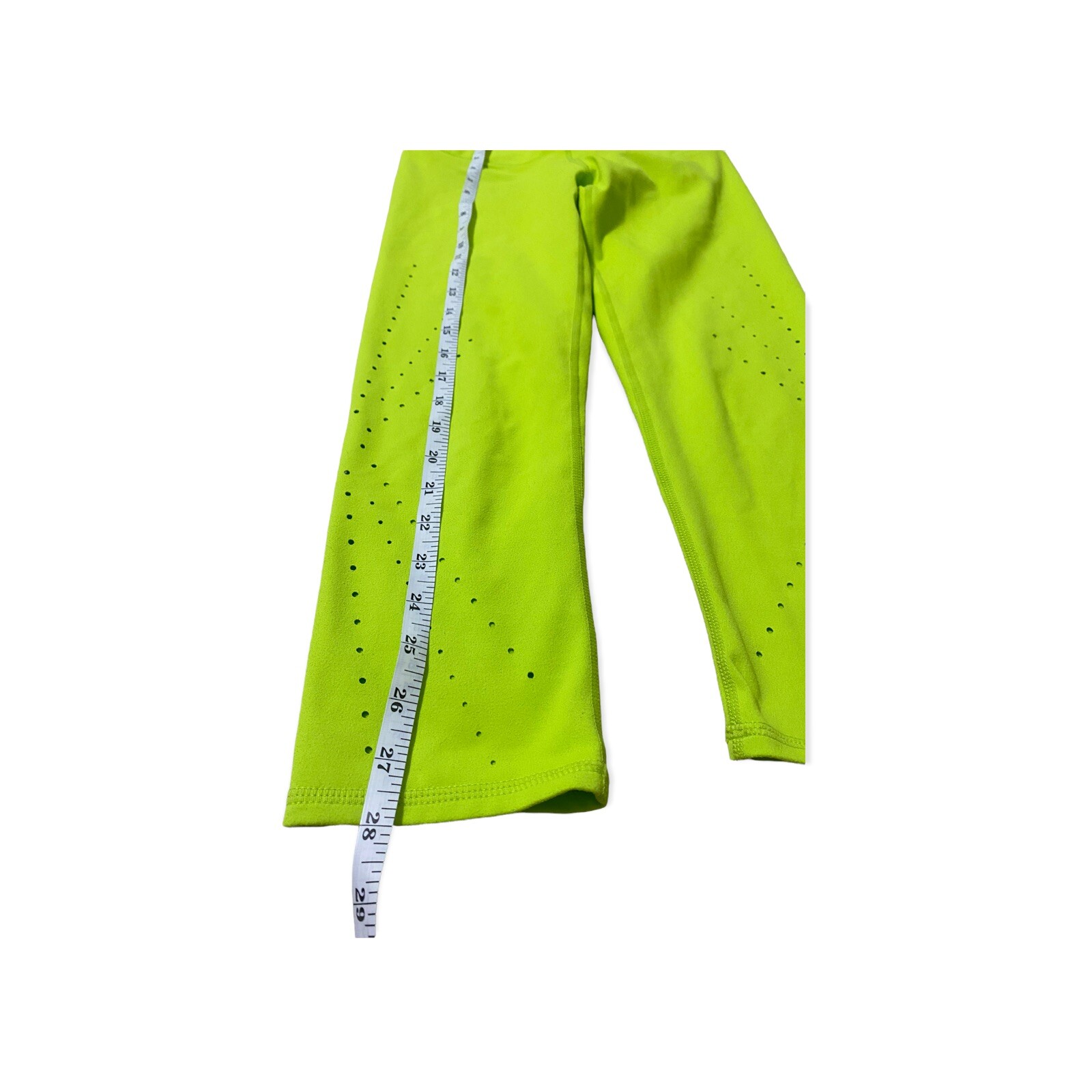 FABLETICS Womens Angela Capri Size Small Lime green Stretch Activewear -sold Out image 5
