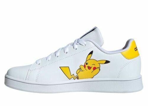 Adidas ventaja de Pokemon Pikachu Mujer Niño Tenis K FW3187 Blanco [nuevo]  | eBay