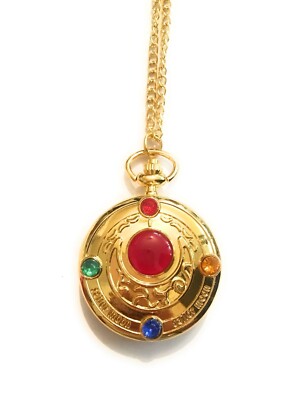 Sailor Moon Uhr Halskette Mondprisma Bunny Serenity Nickelfrei Manga Anim