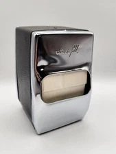 Chrome and Black Wisco Napkin Dispenser Vintage Diner Cafe