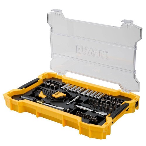 DEWALT Mechanics Tool Set 1/4" and 3/8" Drive w/ Toughsystem Trays (131-Piece) - Picture 3 of 9