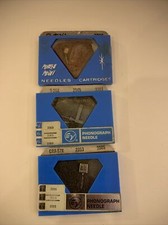 Lot 3 Assorted Vintage Electro Voice Ower Point Phonograph Needles New In Packa
