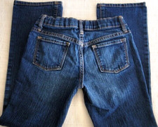 Lot of 2 Old Navy Girls Jeans 8 Extra Boot Cut Semi Evase School Adjust Waist