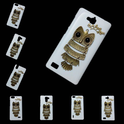 For Huawei Honor 4C 6X 7X V8 V9 V10 P20 P8 P9 P10 G7 3D Cute Owl Back Hard Case
