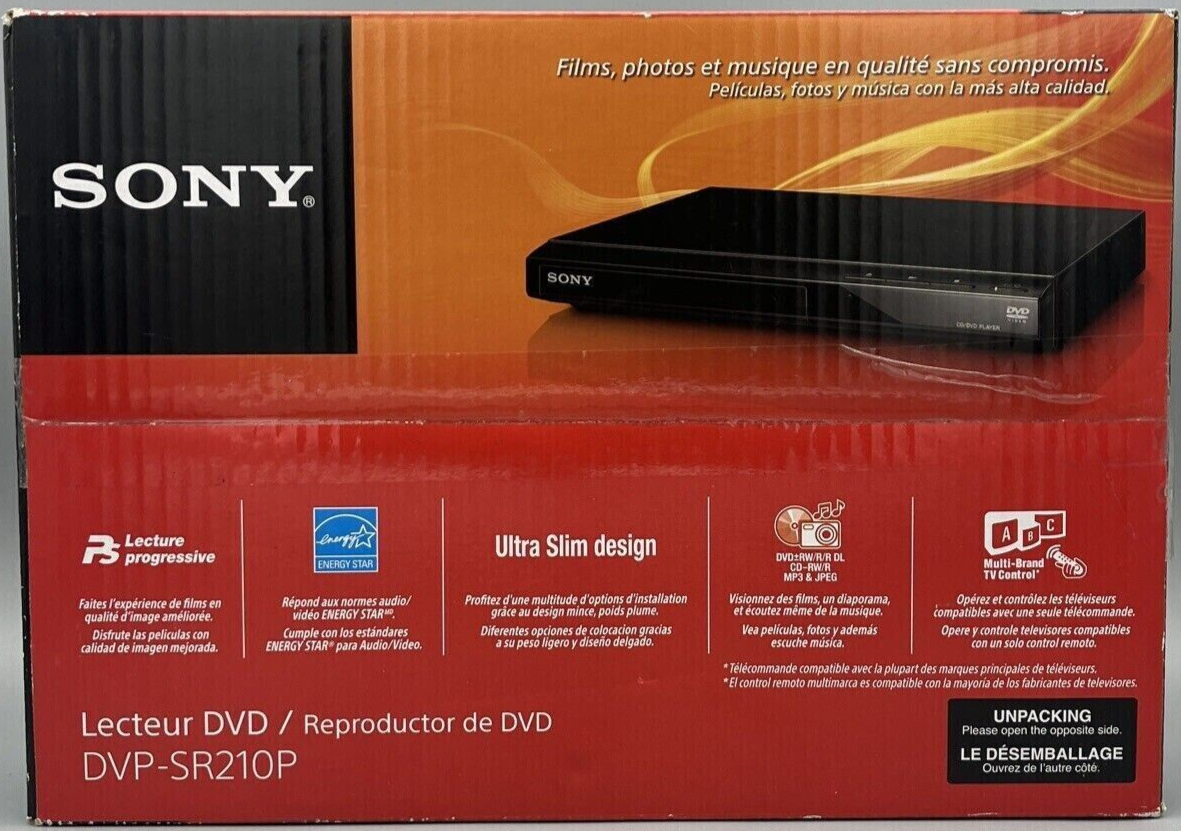 SONY DVP-SR210P DVDプレーヤー 並行輸入品 Sony CD DVD Player DVP-SR210P Progressive Scan Anti-Shock Ultra