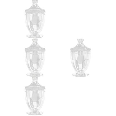  4 Count Bonbonschale Candy Display -Container Süßigkeitenbehälter