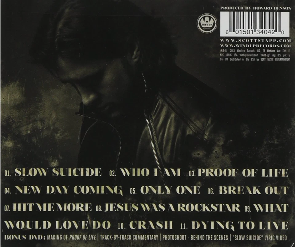 Scott Stapp ( CREED ) - Proof of Life CD + 2 Bonustracks NEU - Bild 2 von 2