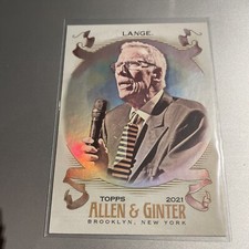 2021 Topps Allen & Ginter Mike Lange Hotbox Foil Hockey Announcer Penguins 