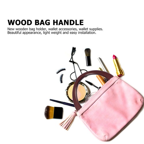 Set of 3 Bambus Taschengriffe Kette Aus Holz Holzgriffe Für Damenhandtaschen - Bild 4 von 12