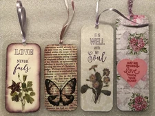 Inspirational Bookmarks. Lot of 4