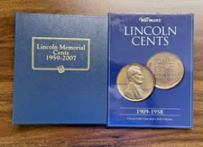 Coin Collection 1909 - 2007 -12 Collector Books Quarters Nickles Dimes Pennies