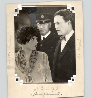 Actors MARIETTA MILLNER Thomas Meighan THE CITY GONE WILD 1927 Press Photo
