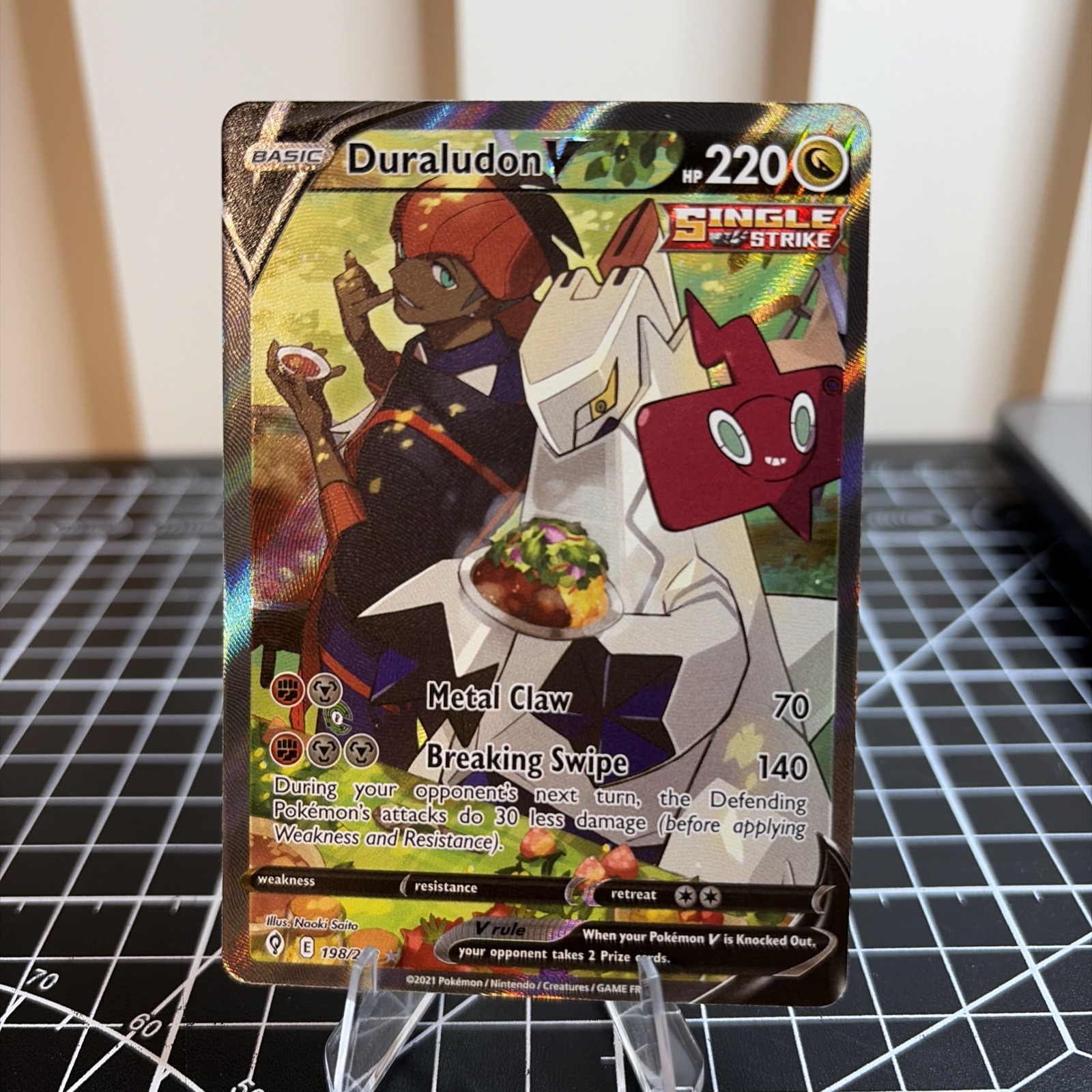 Duraludon V (Alternate Full Art) SWSH07: Evolving Skies 198/203 Pokemon TCG