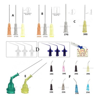 Dental Endodontic Endo Irrigation Needle Tip Disposable Root Canal Syringe Tips