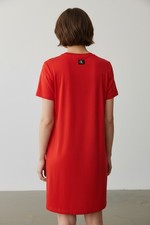 B35 Calvin Klein Red Summer Cocktail Dress St...