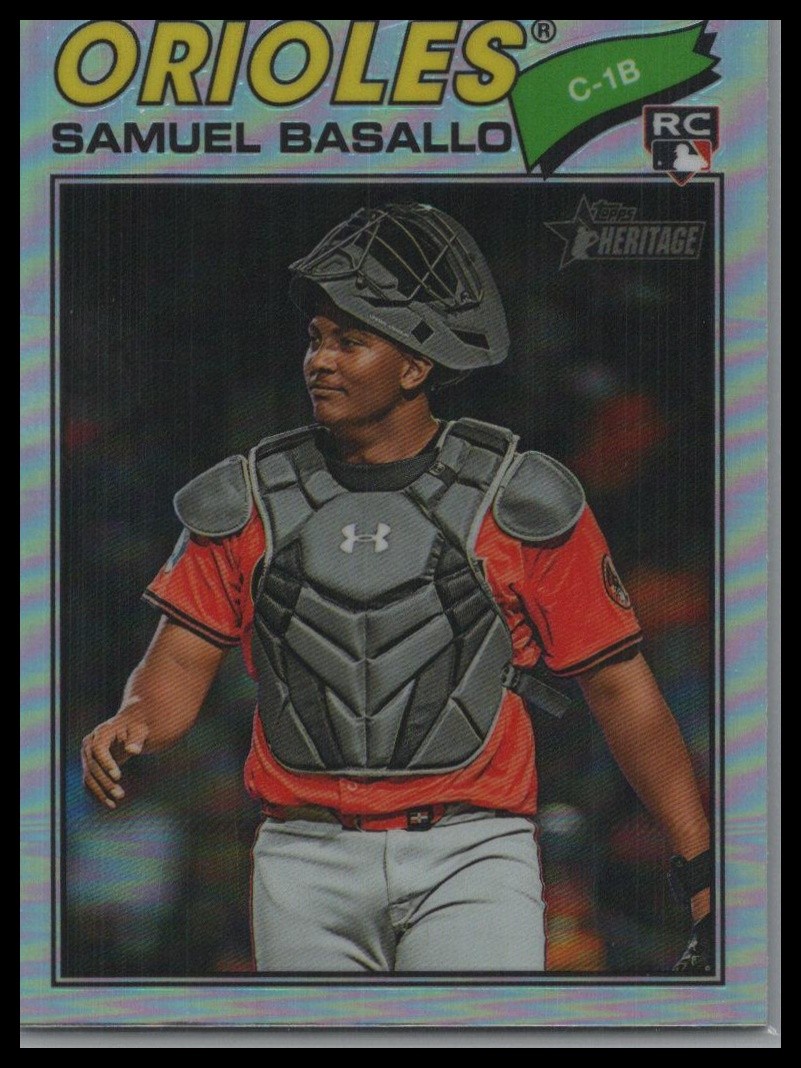 2026 Topps Heritage #175 Samuel Basallo Chrome Refractors