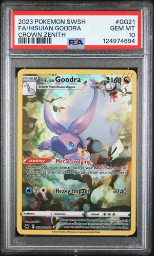 Pokemon Crown Zenith Hisuian Goodra GG21 PSA 10