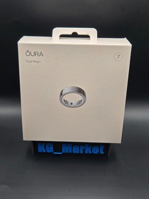 Oura Ring 4 Size 7 Silver W/Charger NEW Sealed In Box