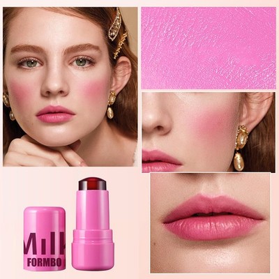 Milk Jelly Blush Lip Tint Wasserbasiertes Wangenrouge Lippenstift Stick