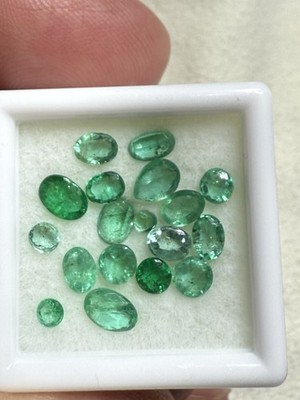 Emerald Loose Gemstones Parcel, 4 TCW 18 PCs Mix Shape, For Jewellery/collectors