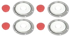 Set of 4 Semi Truck Hubcap Window Kit 3-1/2" Diameter (Replaces Stemco 359-5995)