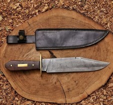JIM BOWIE REPLICA BOWIE KNIFE Handmade High Carbon Steel knife with sheath, Q-F