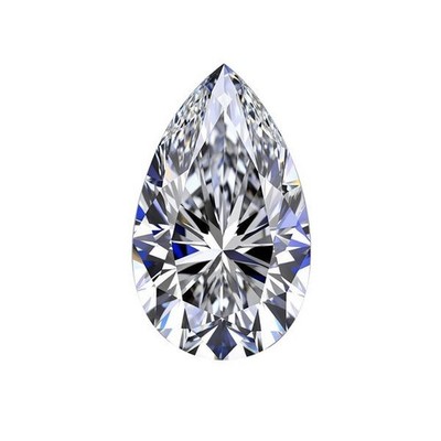100 Stück  -  Cubic Zirconia Tropfen in vario Größen lupenrein weiß AAA Level
